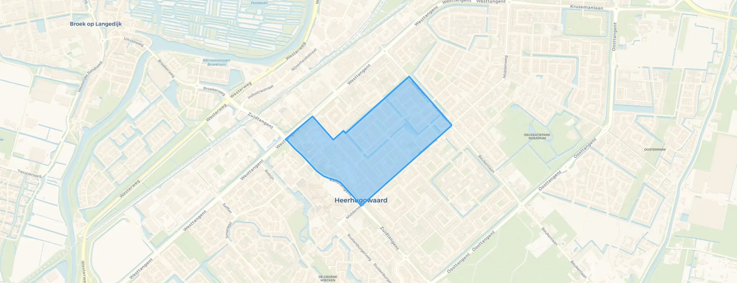 Kaart van Schrijverswijk