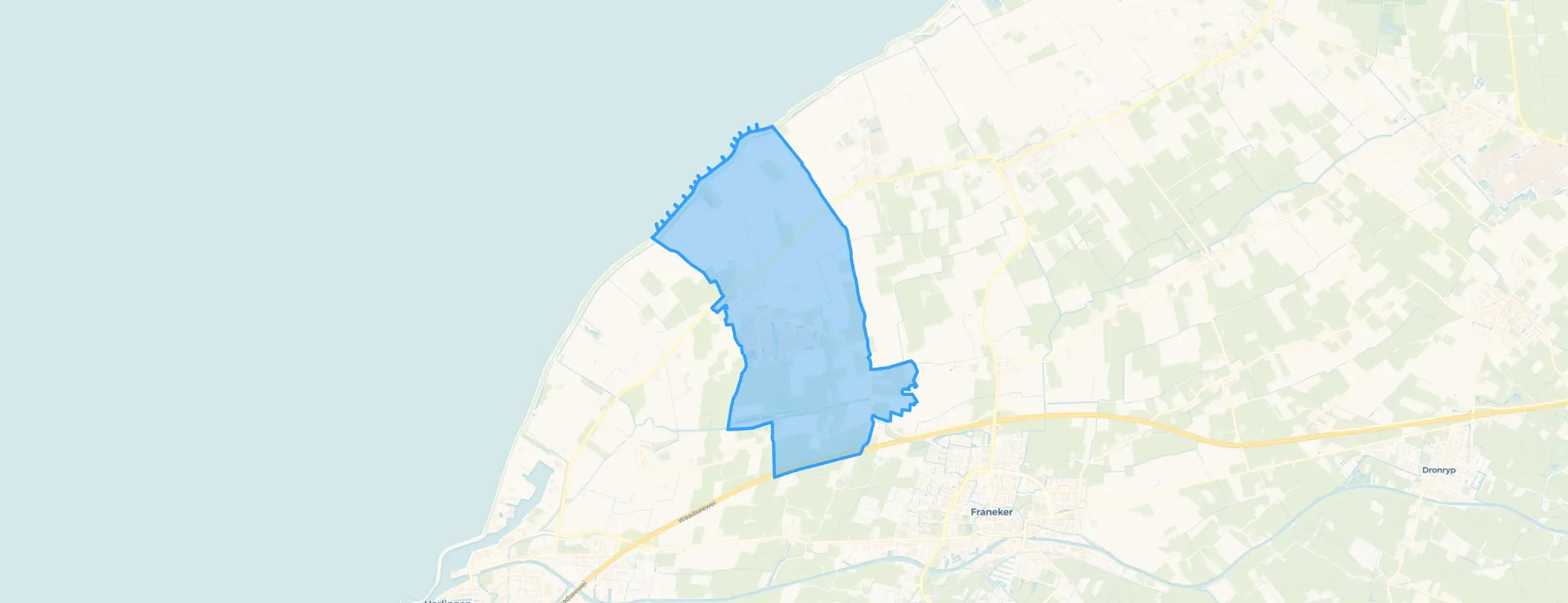 Kaart van Sexbierum