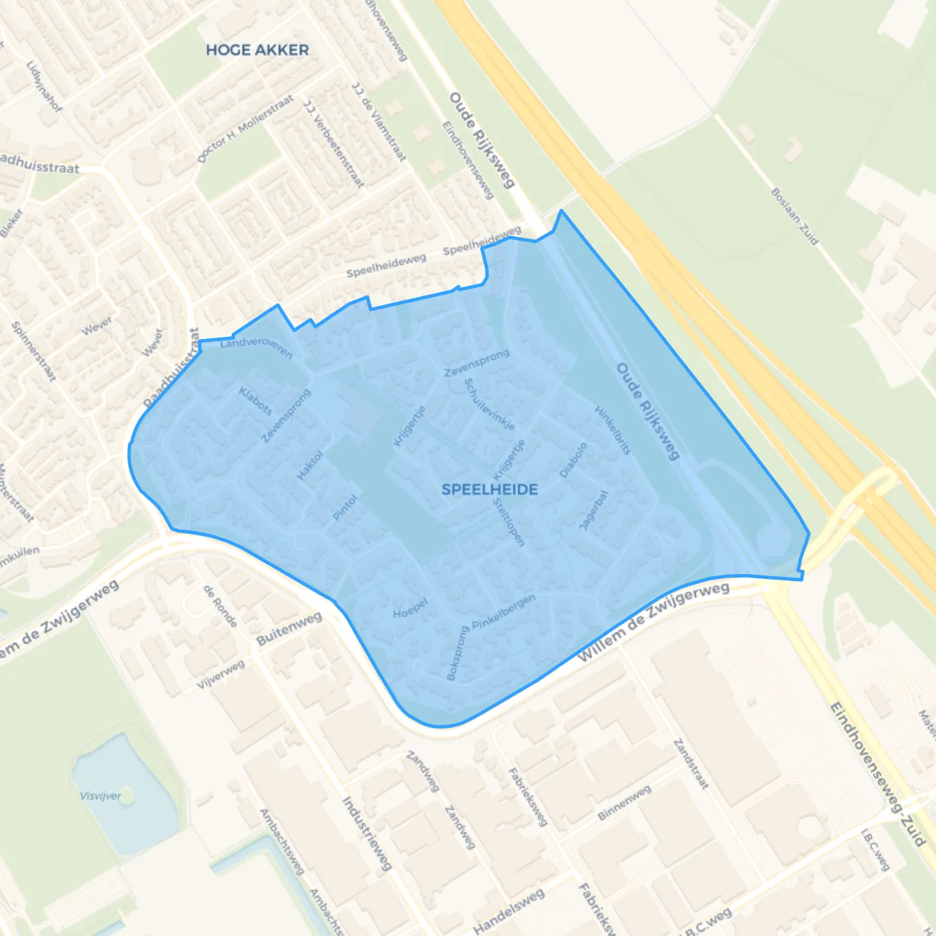Map of Speelheide