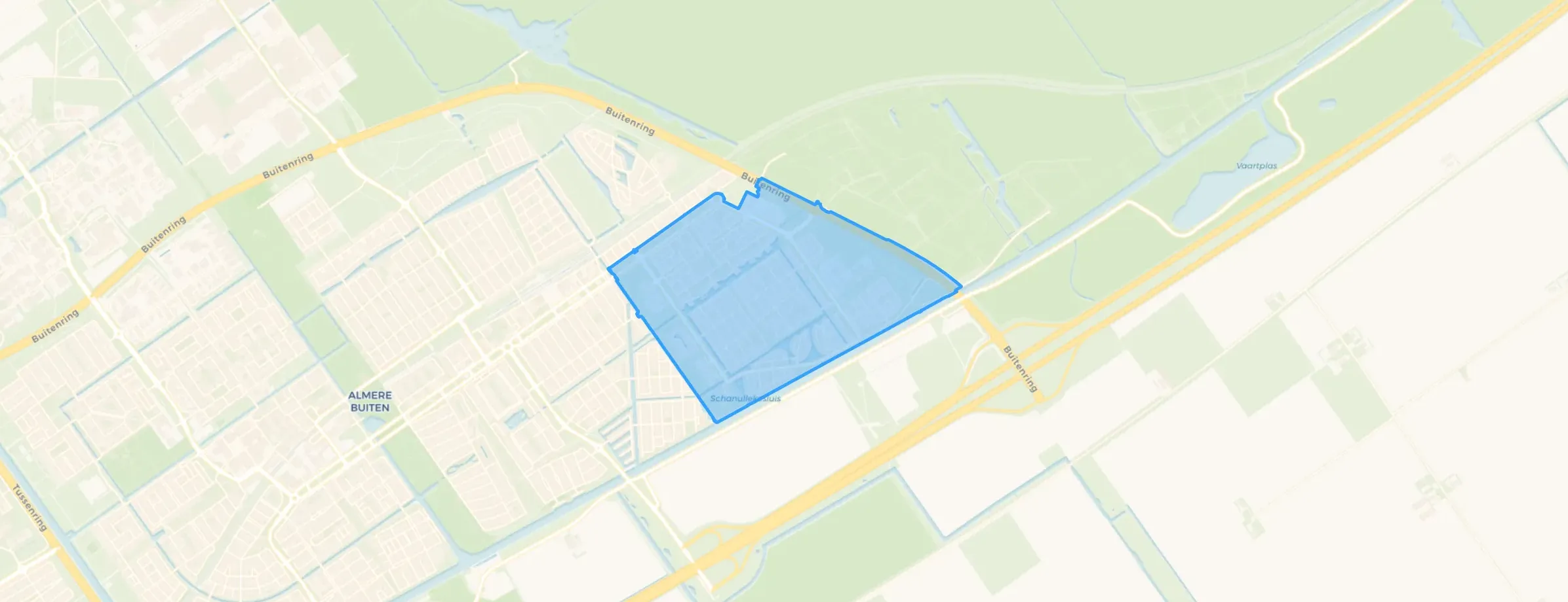Kaart van Stripheldenbuurt