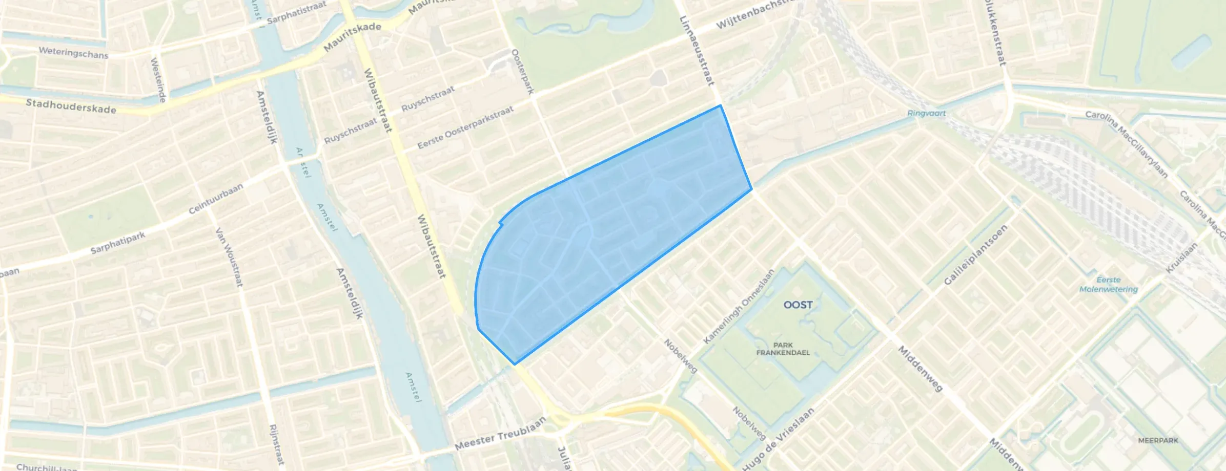 Kaart van Transvaalbuurt