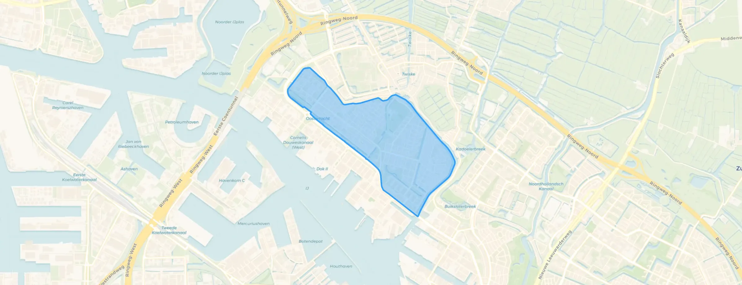 Kaart van Tuindorp Oostzaan
