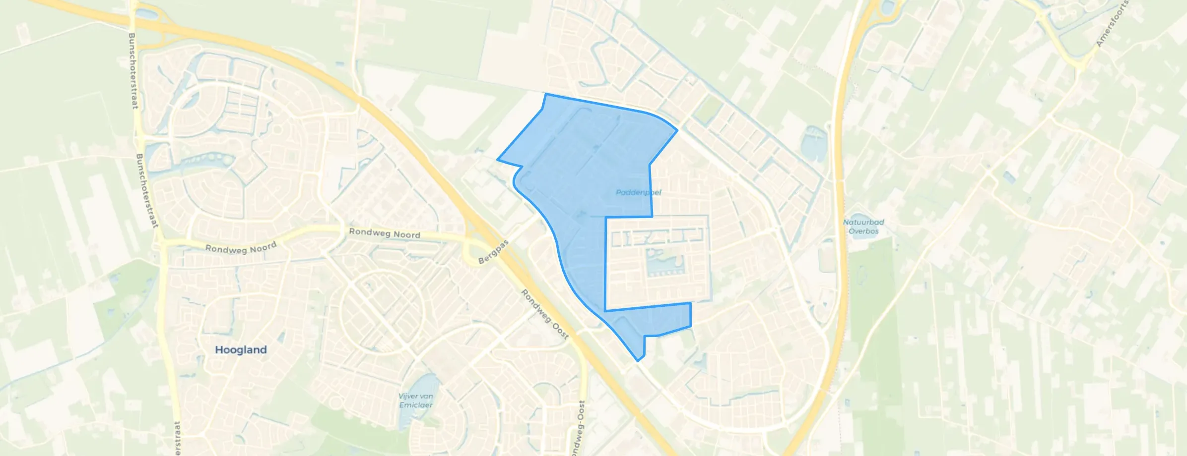 Kaart van Vathorst-De Velden