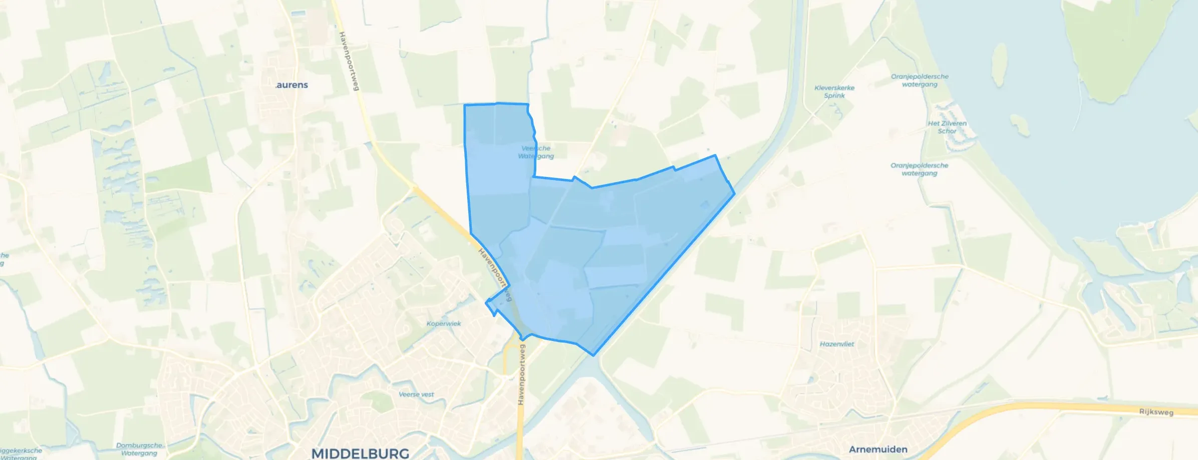 Verspreide huizen in het noordoosten