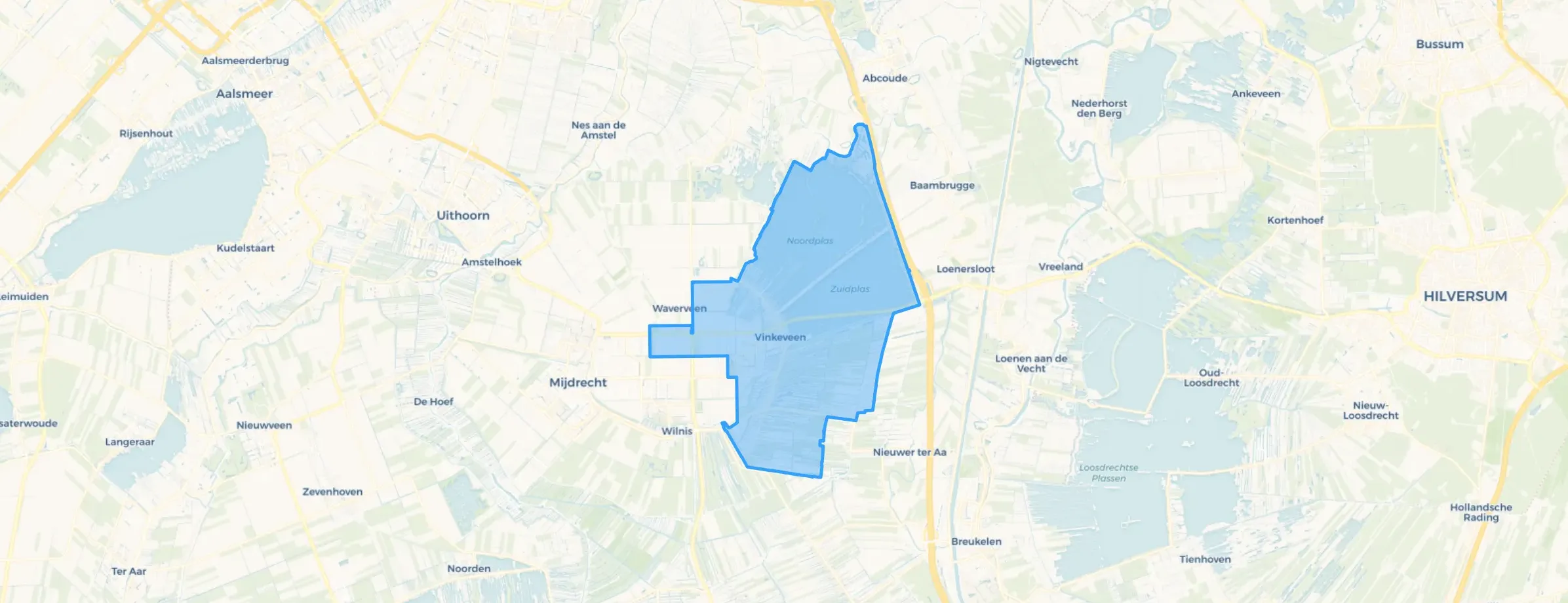 Kaart van Vinkeveen