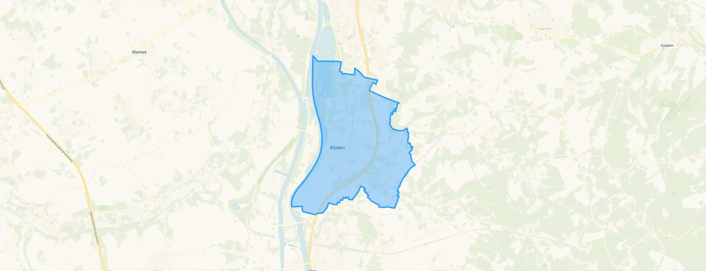 Kaart van Eijsden
