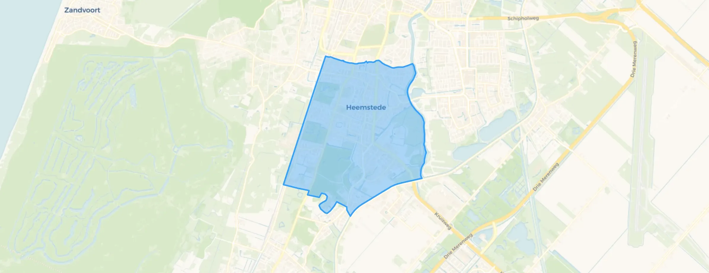 Kaart van Heemstede-Centrum
