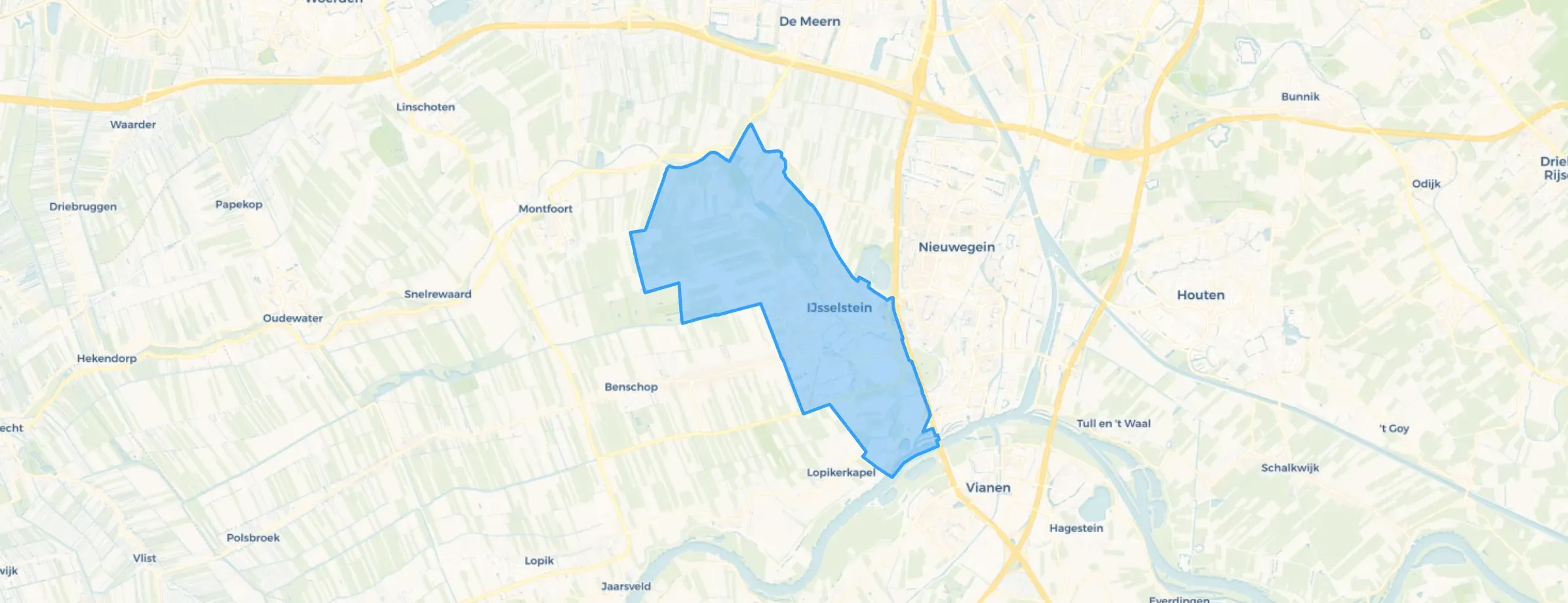 Kaart van IJsselstein