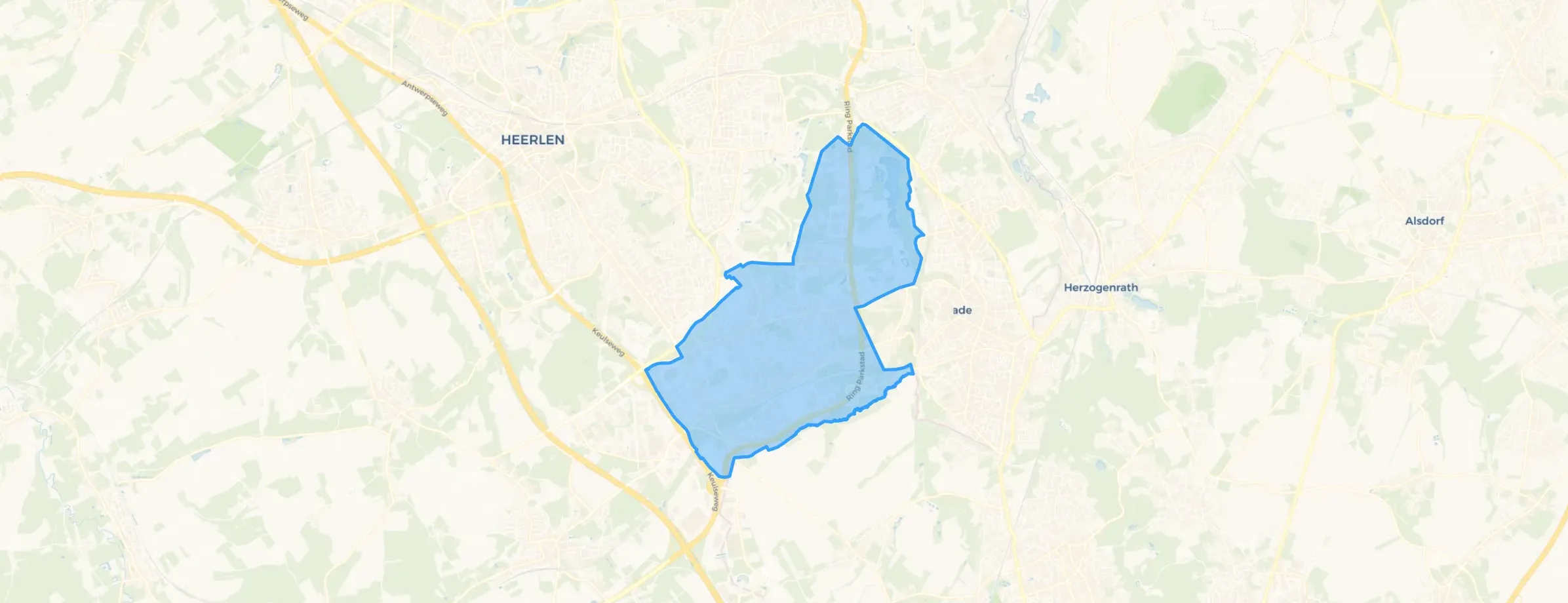 Kaart van Kerkrade-West