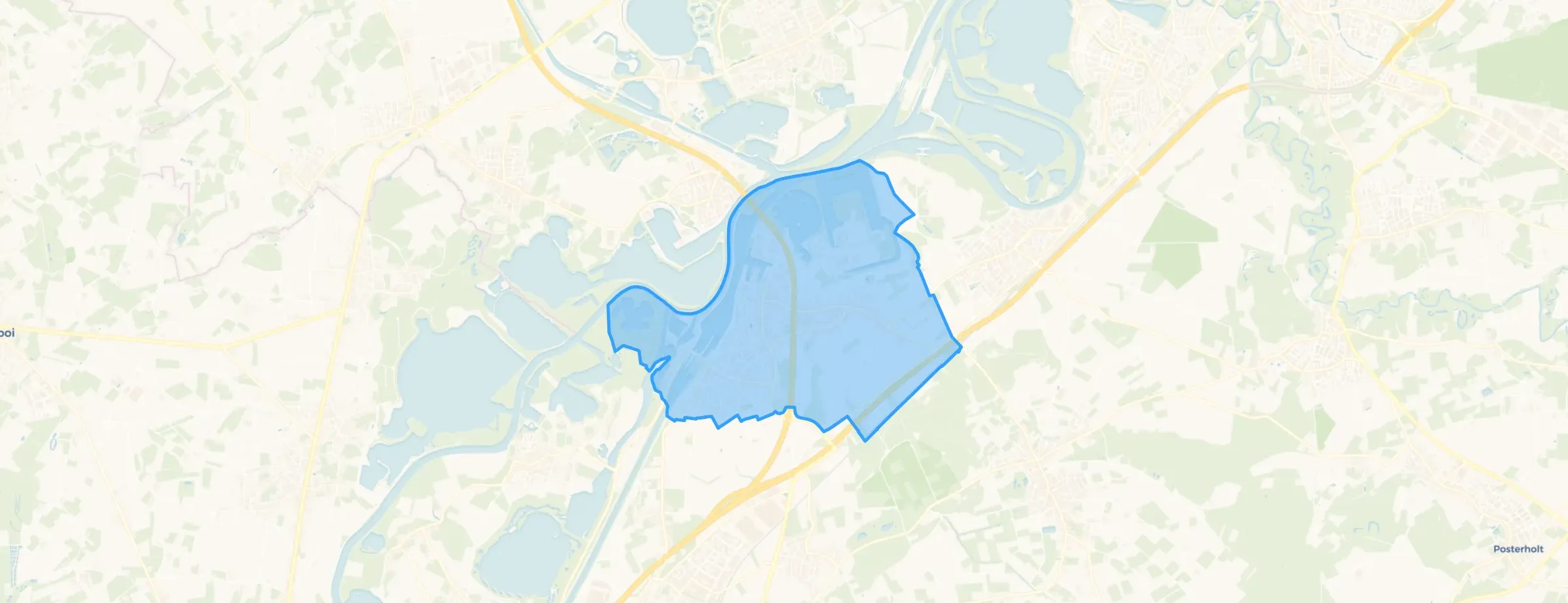 Kaart van Maasbracht