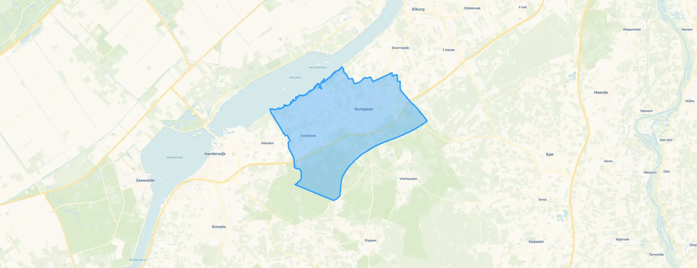 Kaart van Nunspeet