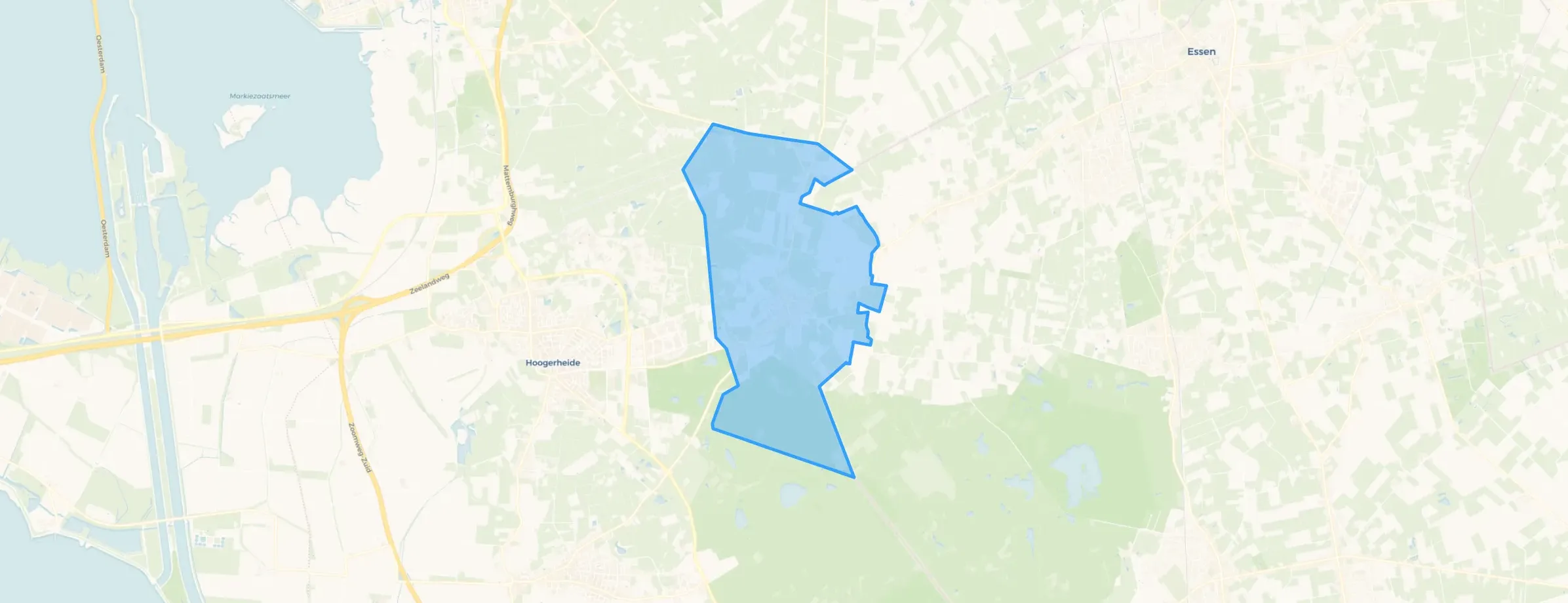 Kaart van Huijbergen