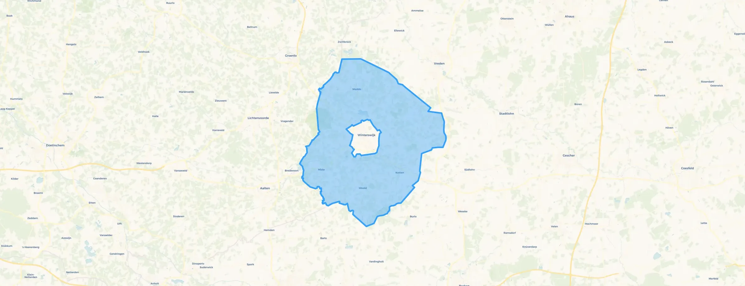 Kaart van Land