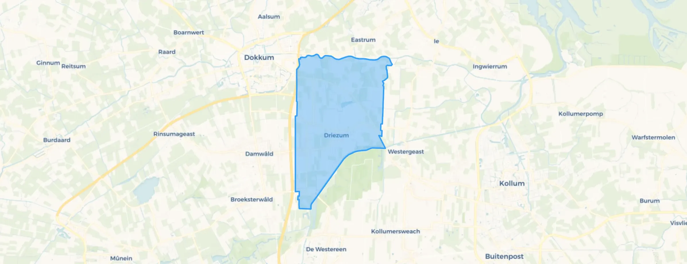 Kaart van Oost