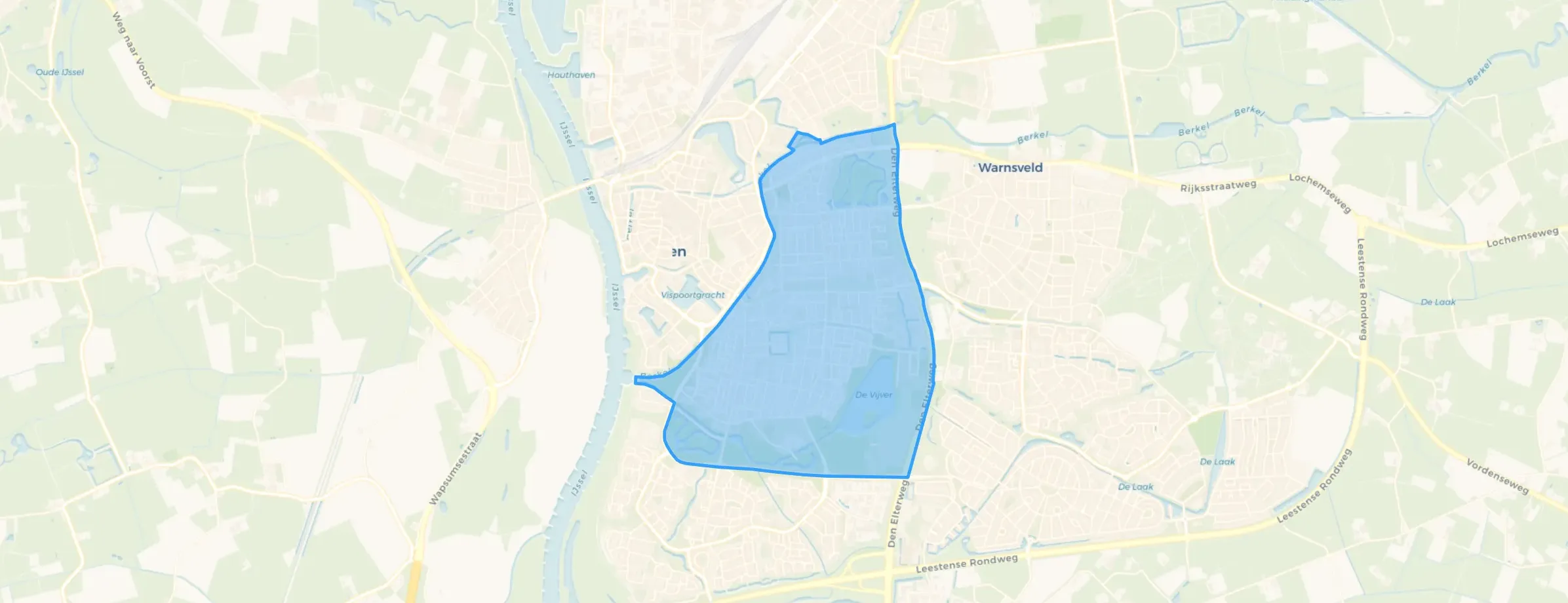 Kaart van Waterkwartier