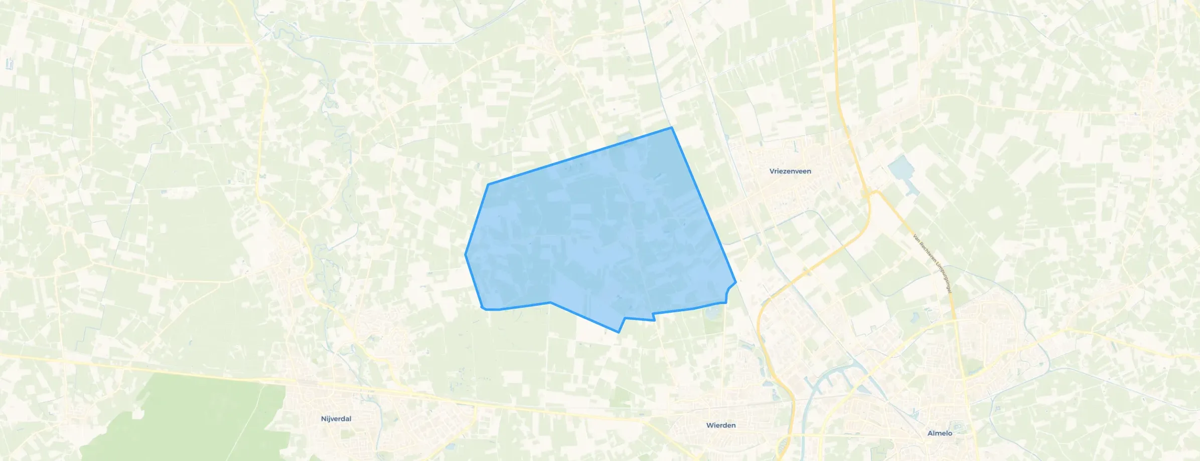 Kaart van Hooge-Hexel
