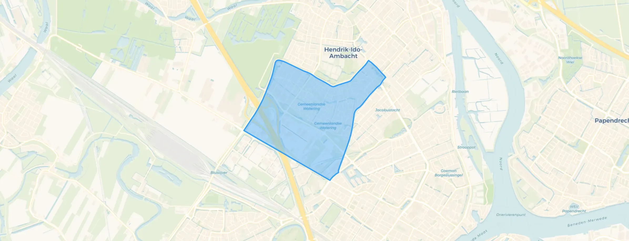 Kaart van Krommeweg