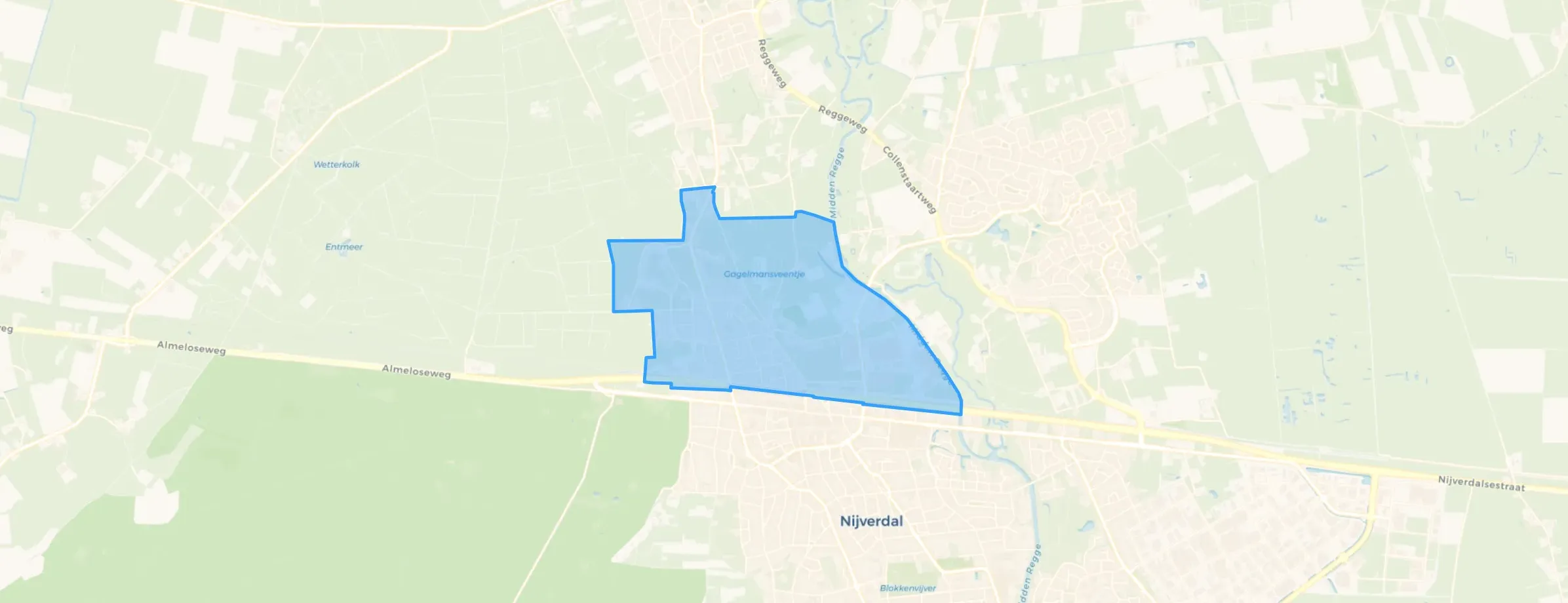 Kaart van Nijverdal Noord