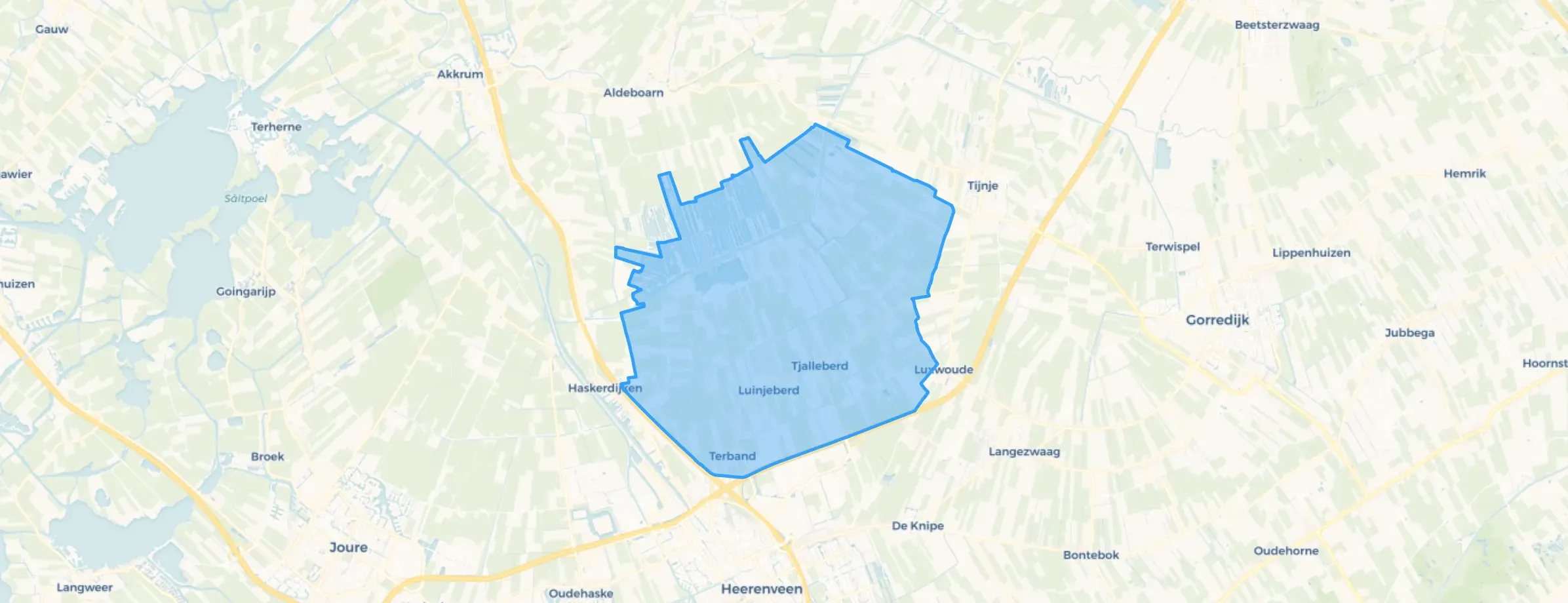 Kaart van Noord-Heerenveen