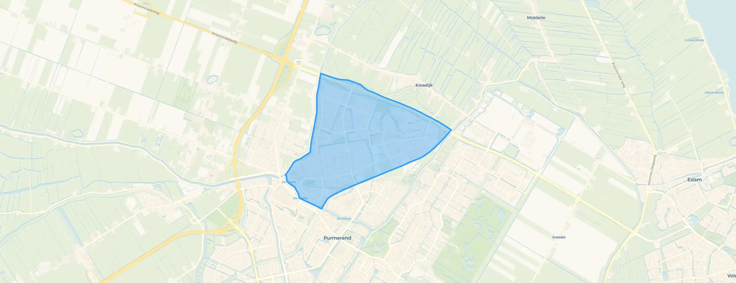 Kaart van Overwhere