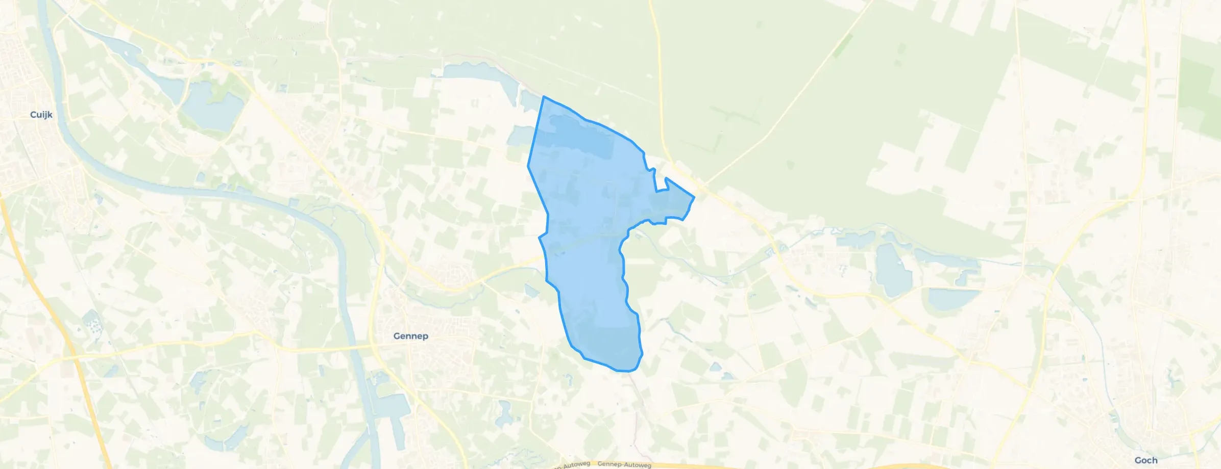 Kaart van Ven-Zelderheide