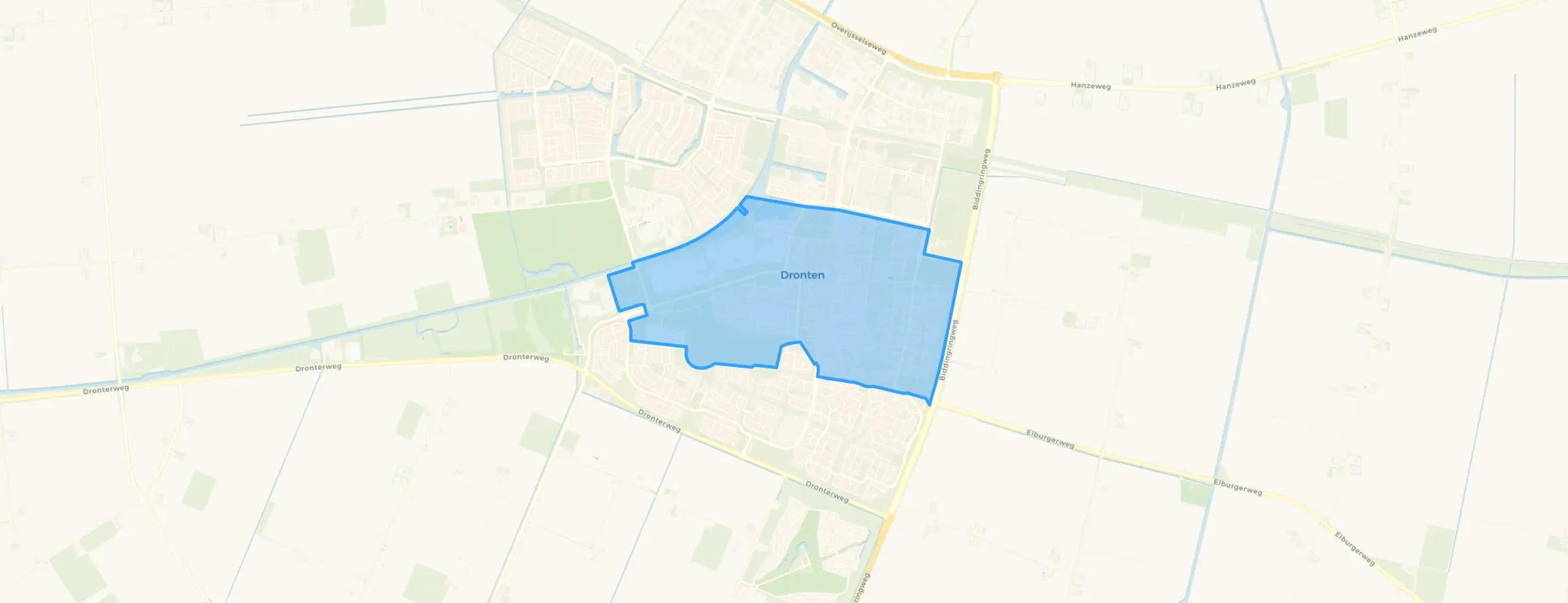 Kaart van Dronten Midden