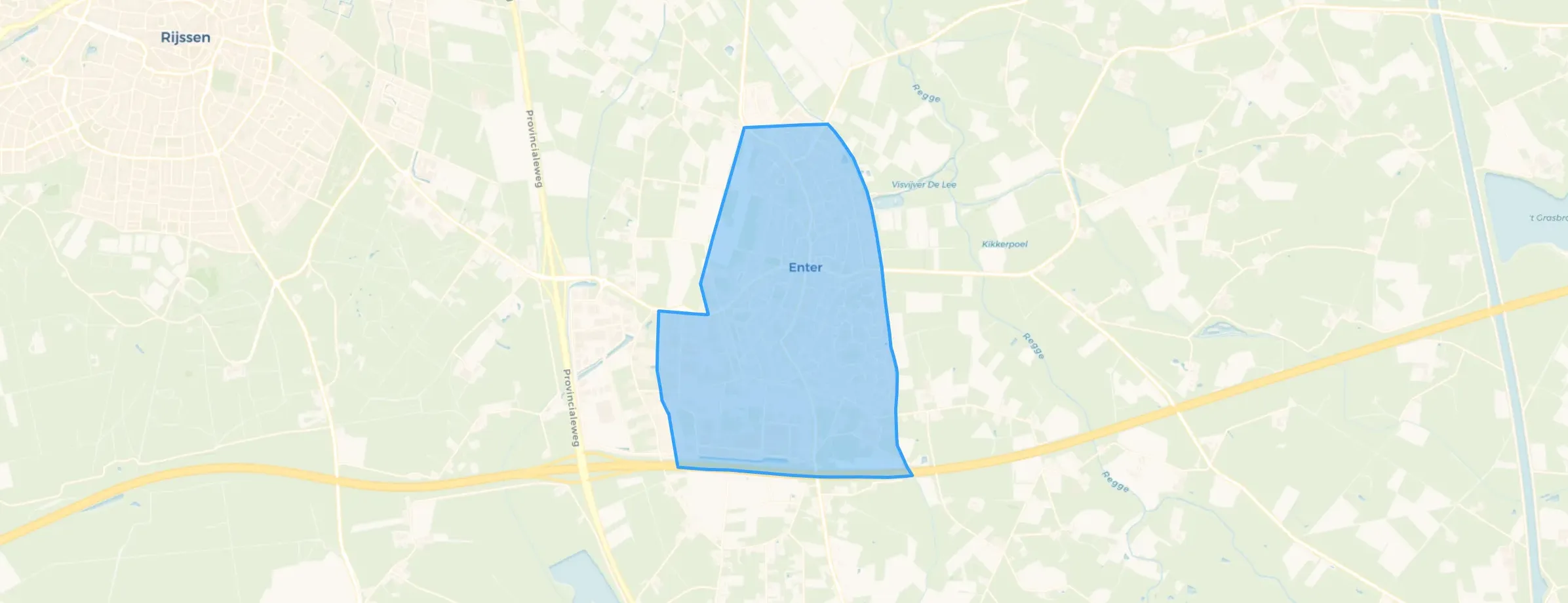 Kaart van Enter (kern)