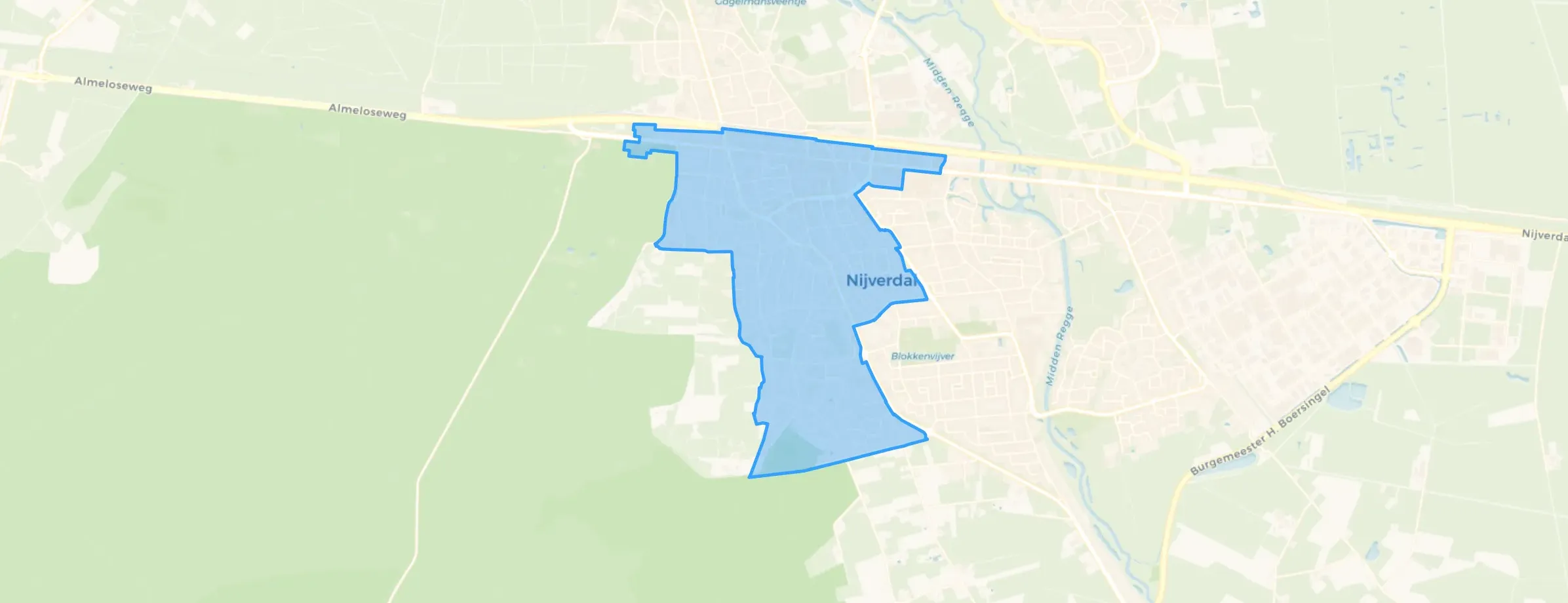 Kaart van Nijverdal West