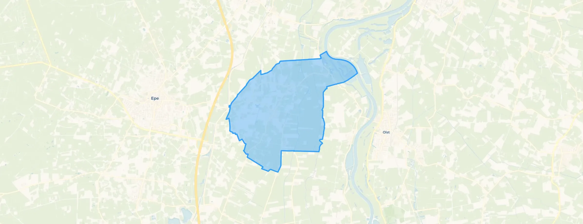 Kaart van Oene