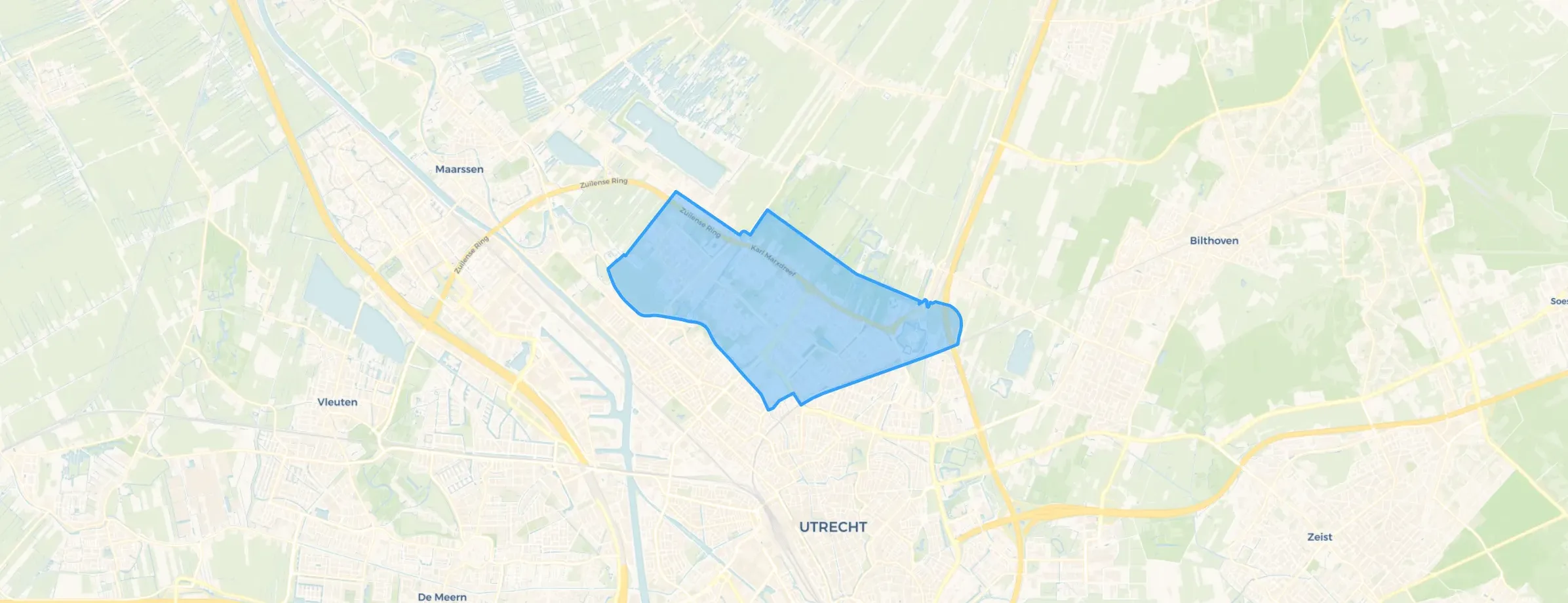 Kaart van Overvecht