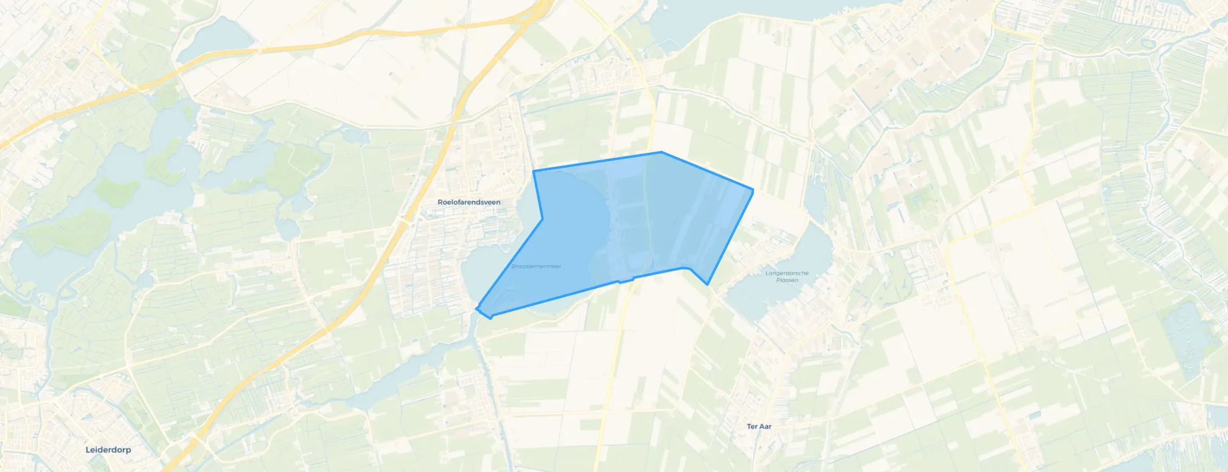 Kaart van Rijnsaterwoude