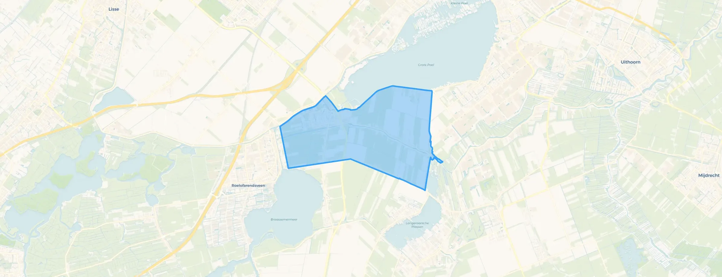 Kaart van Leimuiden