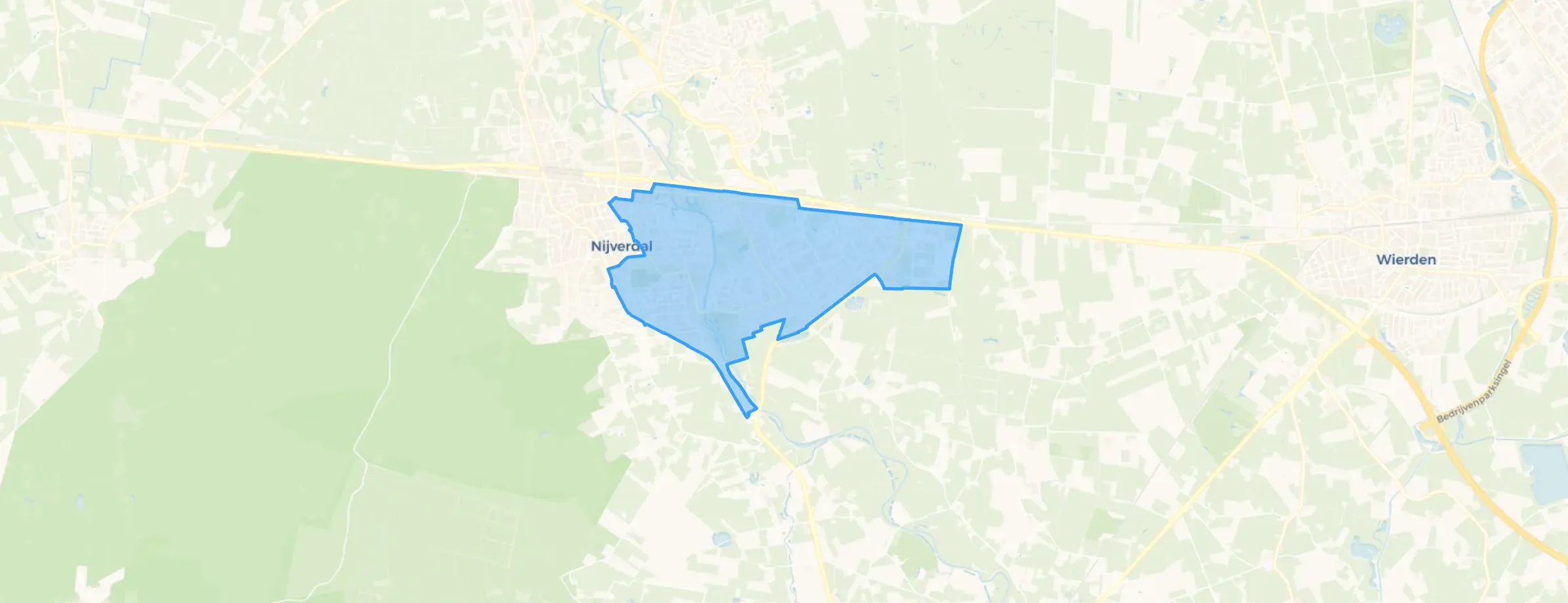 Kaart van Nijverdal Oost
