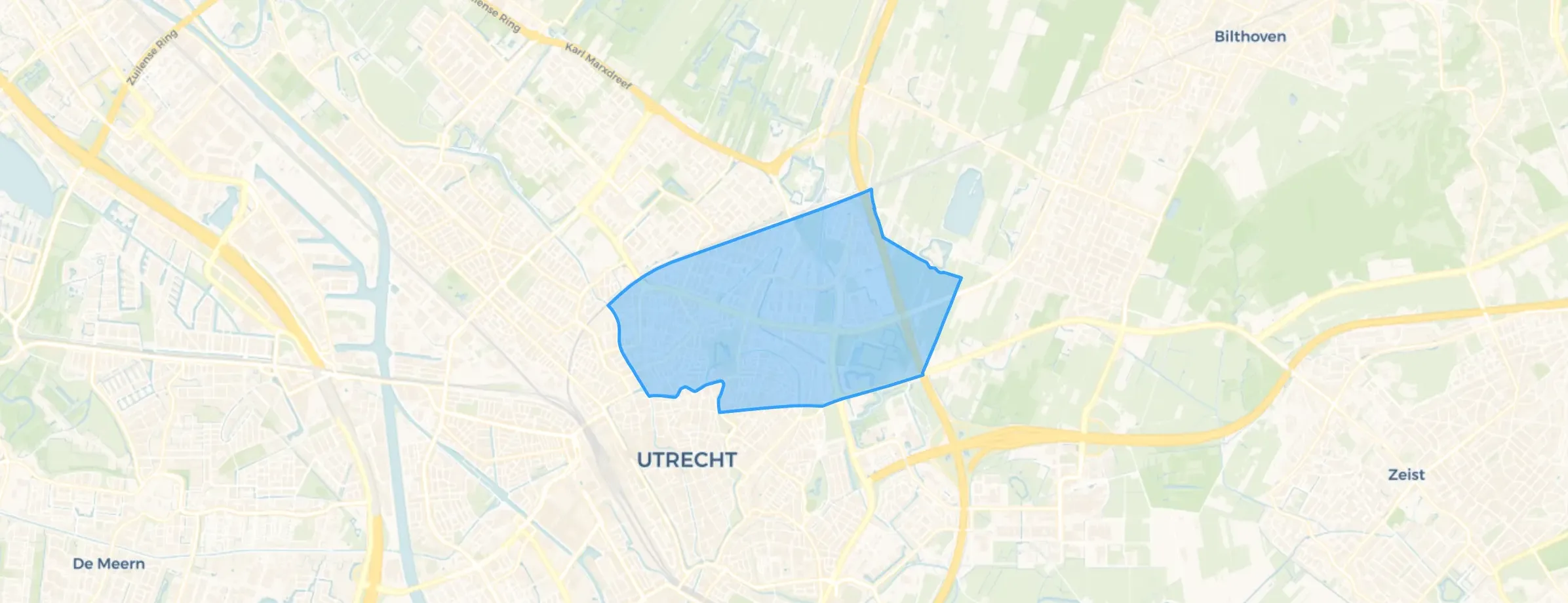 Kaart van Noordoost