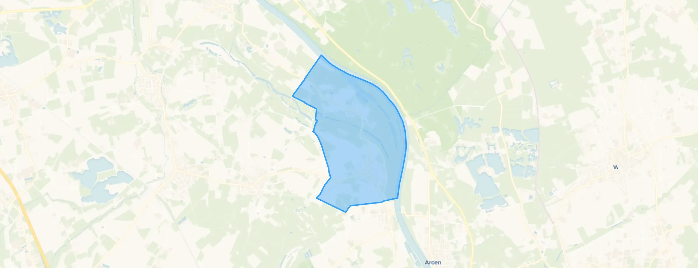 Kaart van Broekhuizenvorst