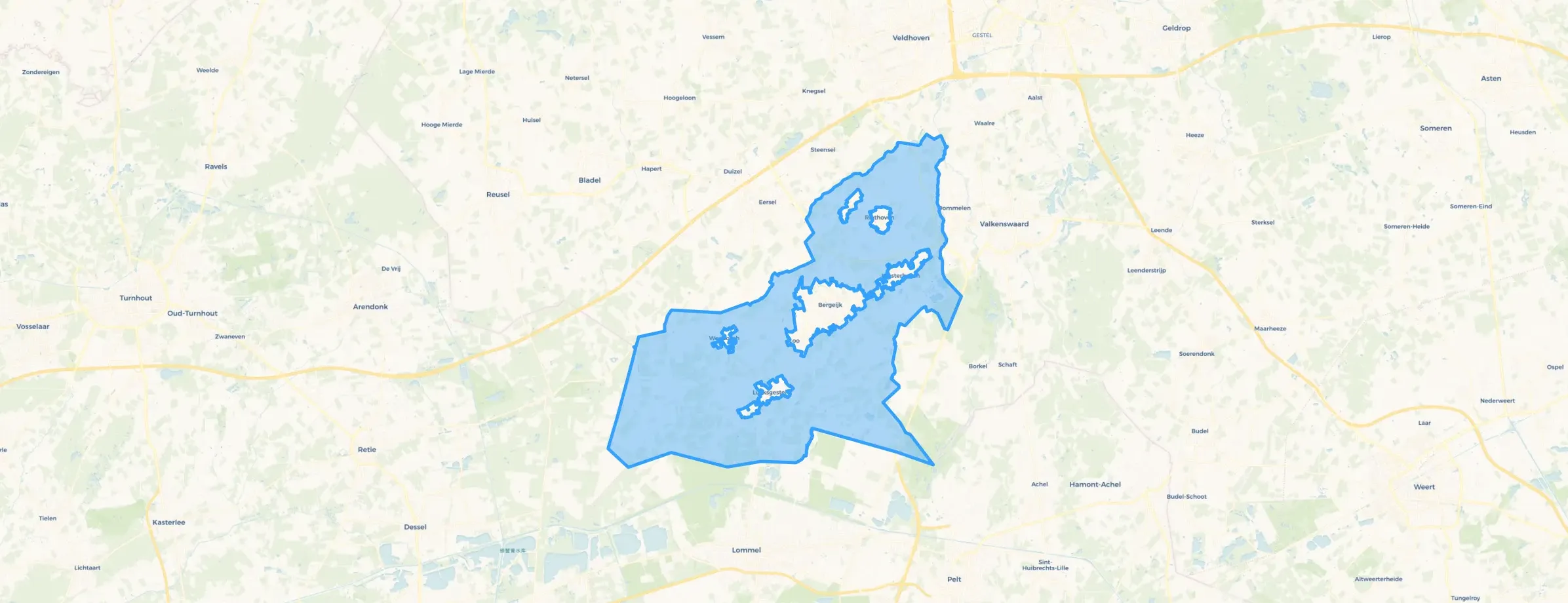 Kaart van Buitengebied