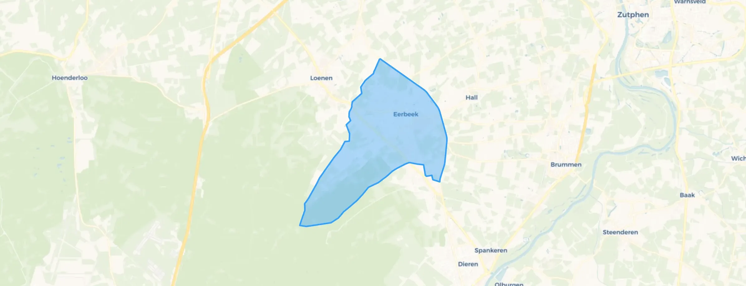Kaart van Eerbeek