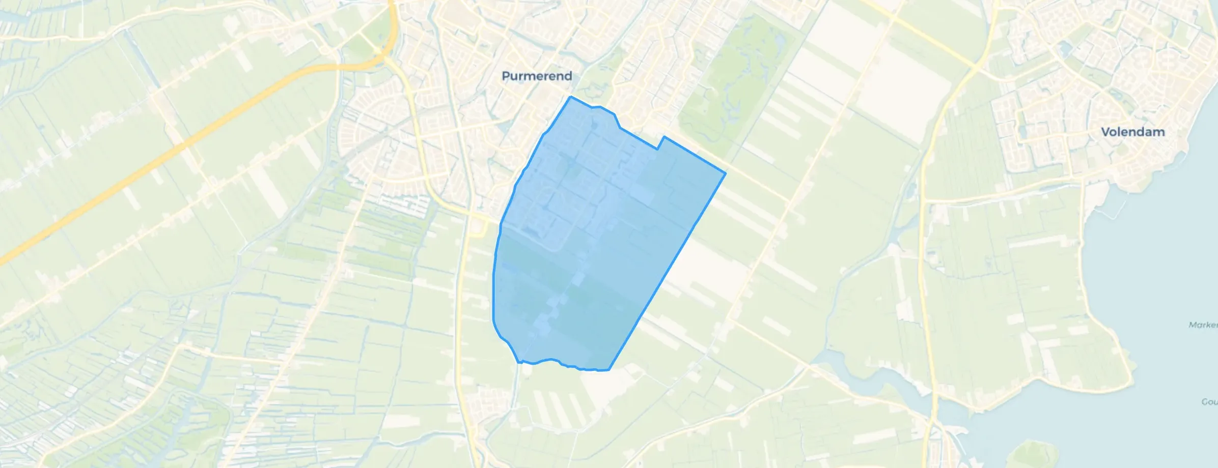 Kaart van Purmer-Zuid