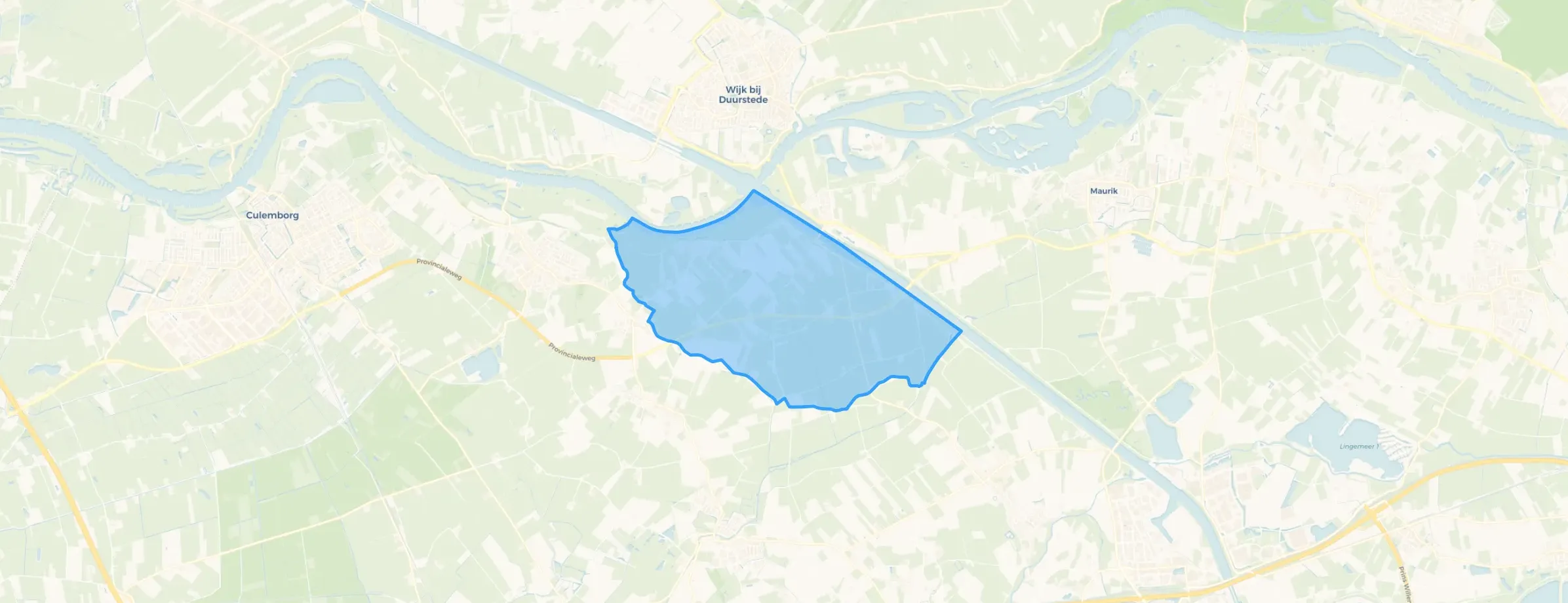 Kaart van Ravenswaaij