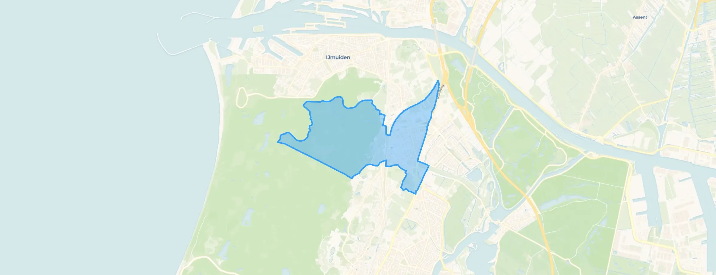 Kaart van Santpoort-Noord