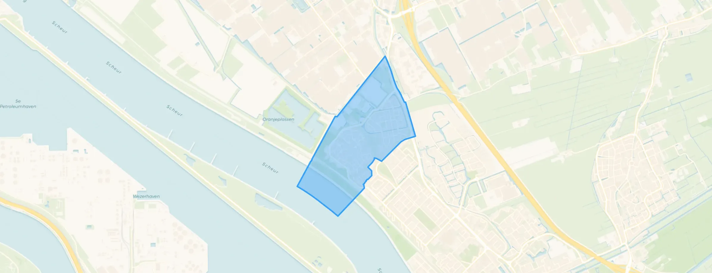 Kaart van Steendijkpolder