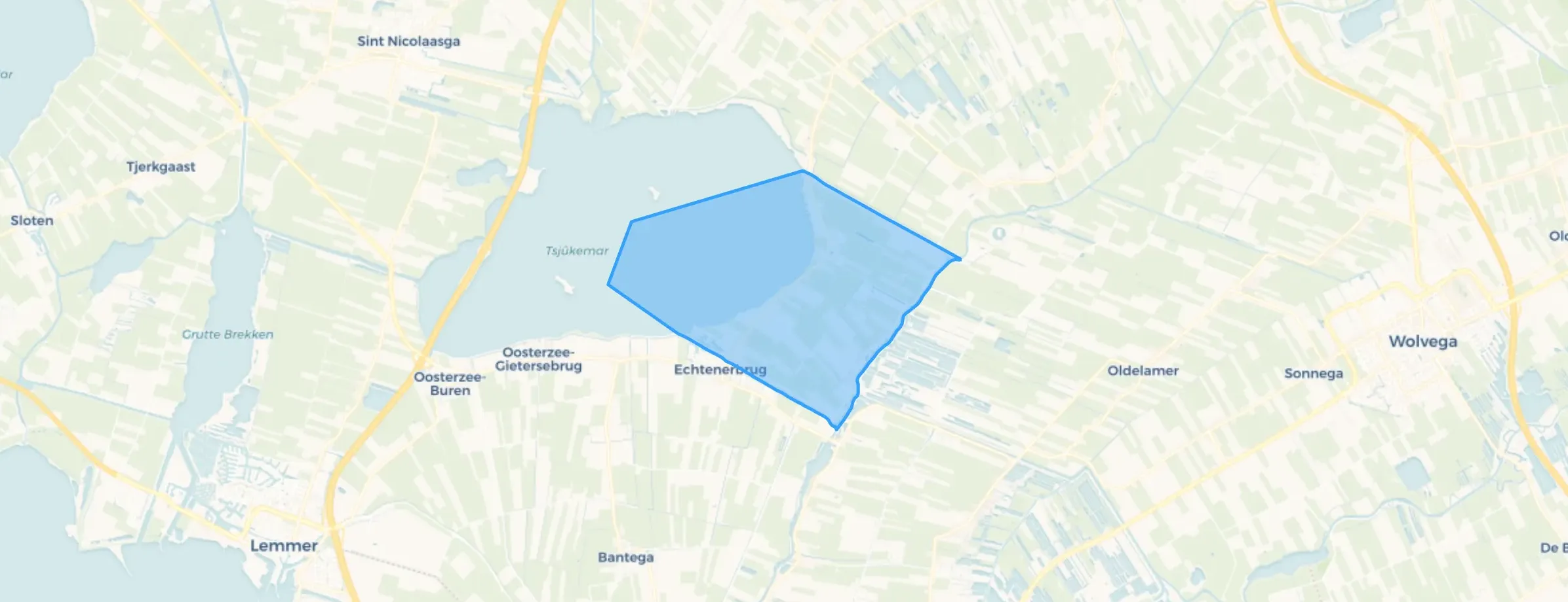Kaart van Delfstrahuizen