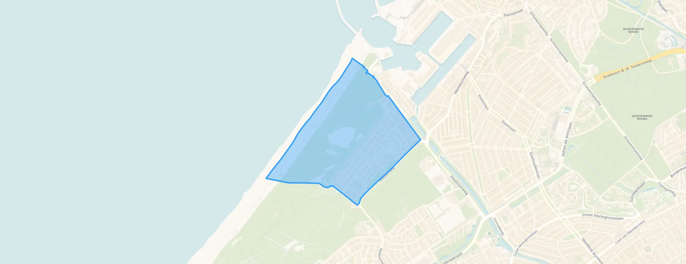 Kaart van Duindorp