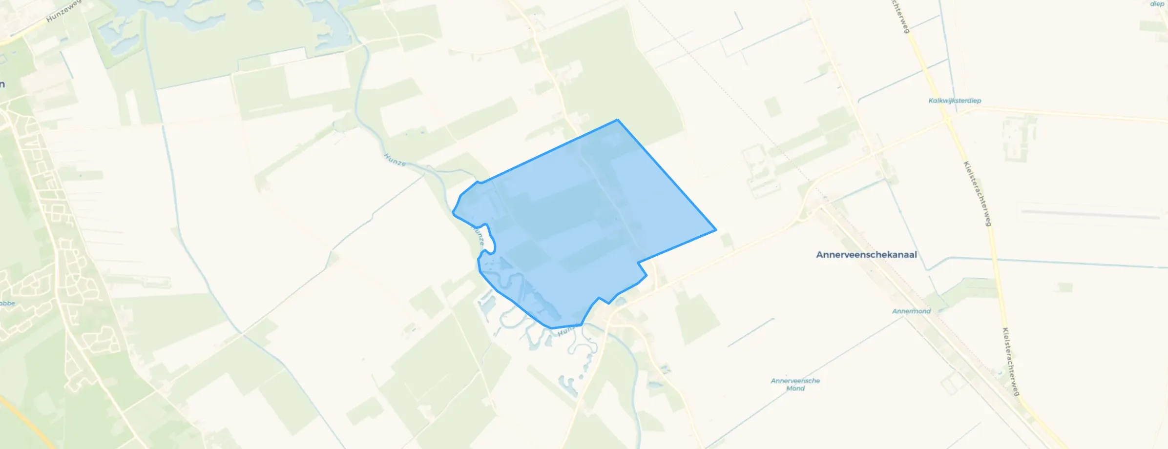 Kaart van Oud-Annerveen