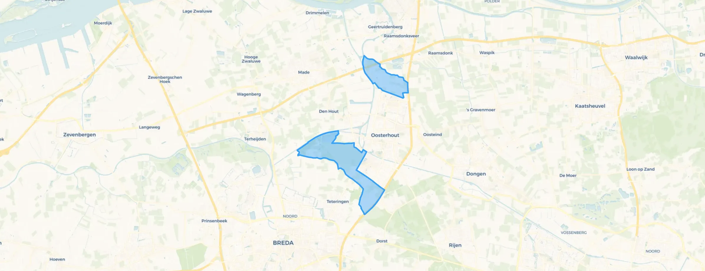 Buitengebied Oosterhout in Oosterhout