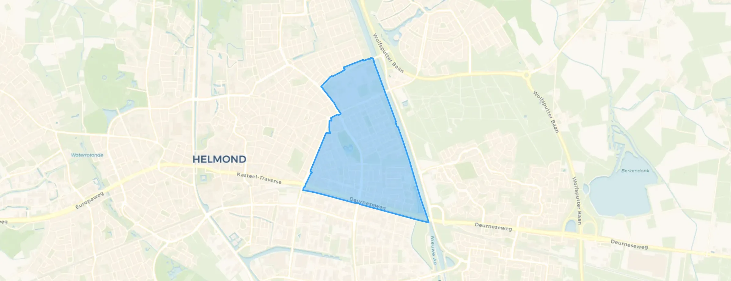Kaart van Helmond-Oost