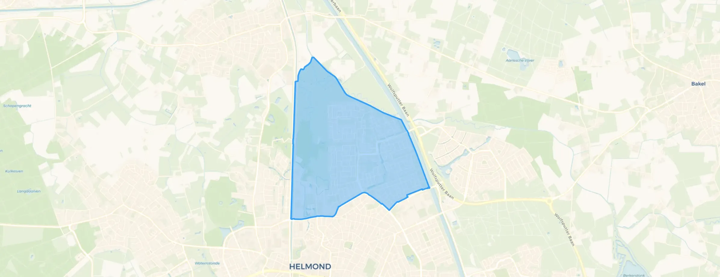 Kaart van Helmond-Noord