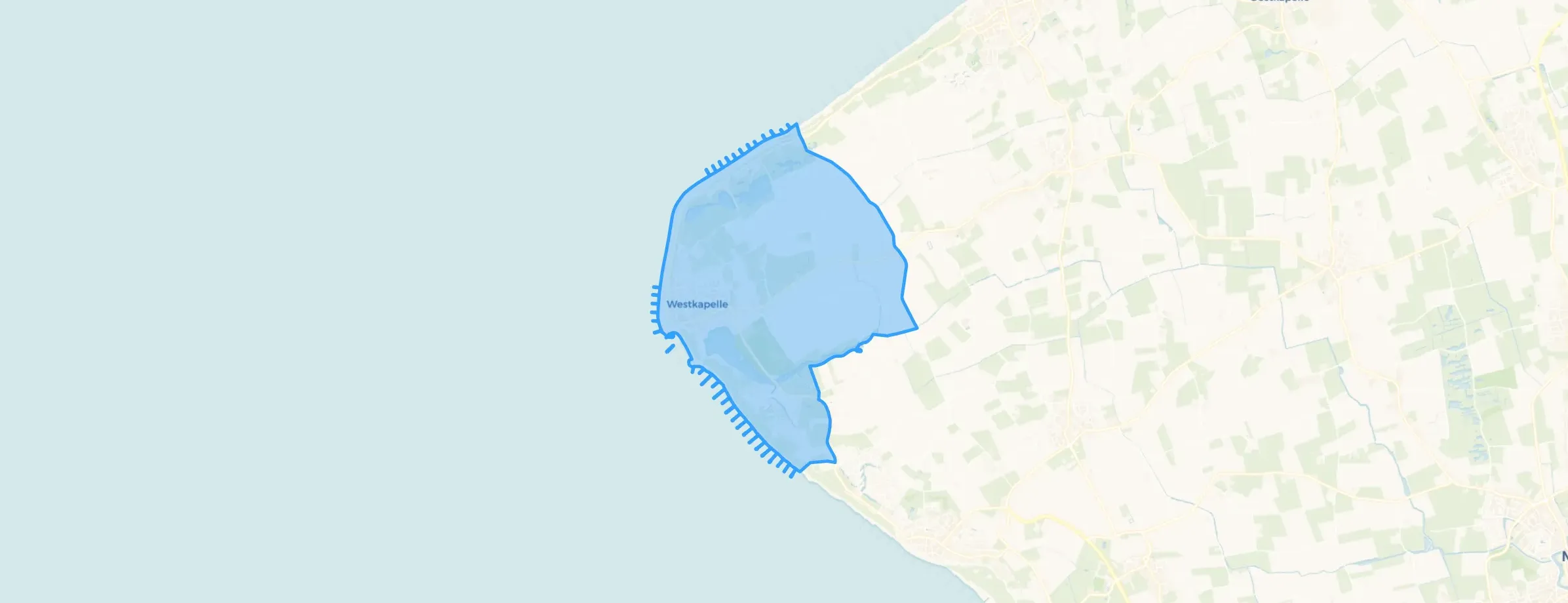 Kaart van Westkapelle