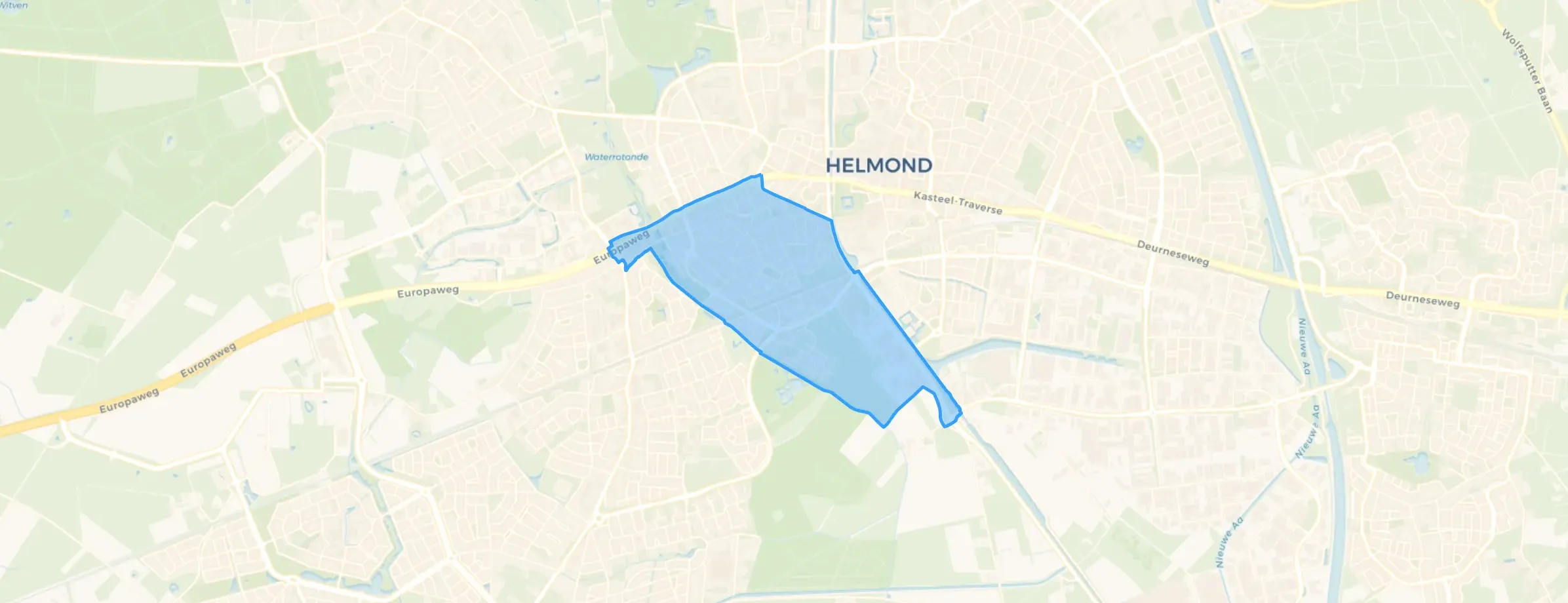 Kaart van Helmond-West