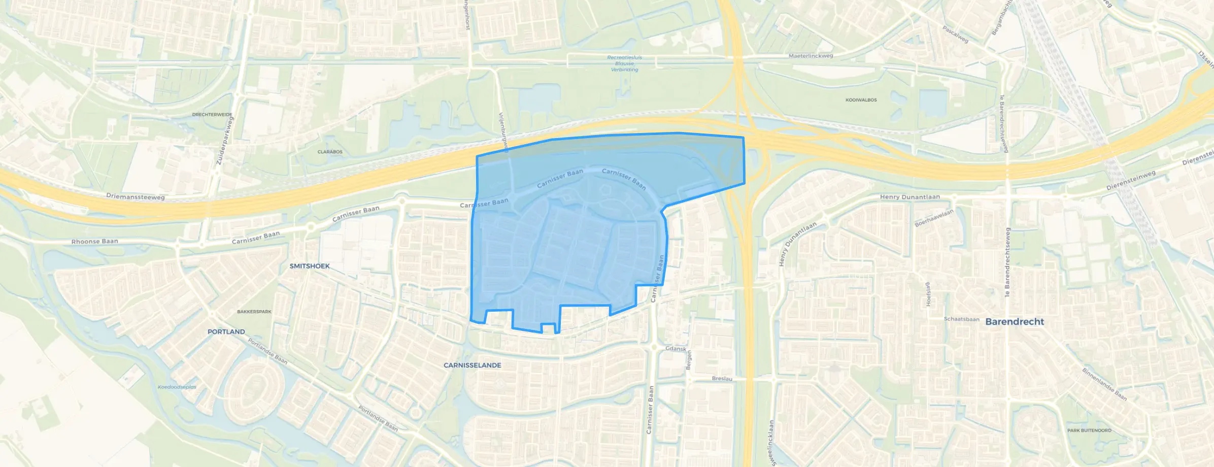 Kaart van Vrijenburg